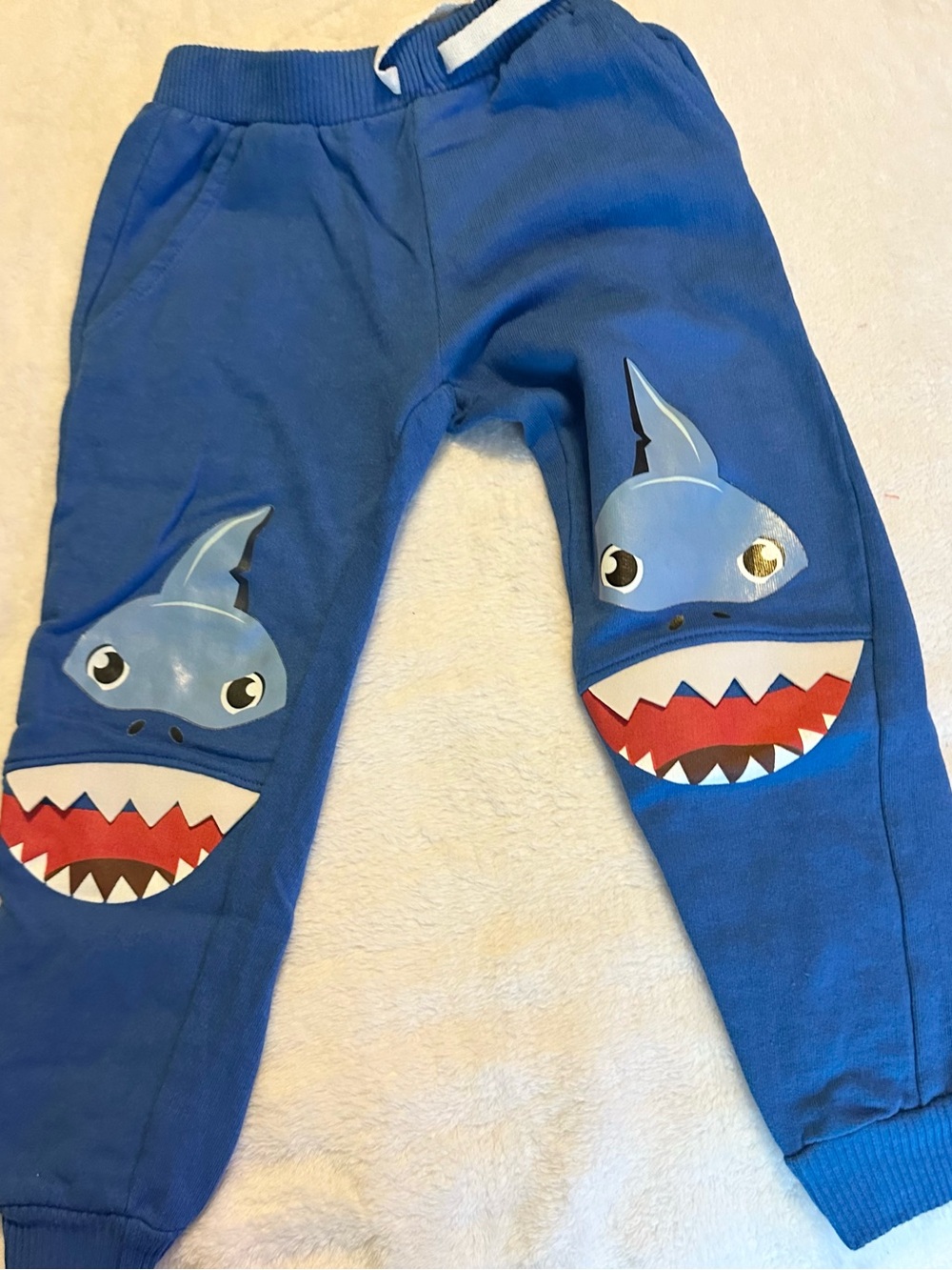 Blue Shark Graphic Kids Joggers